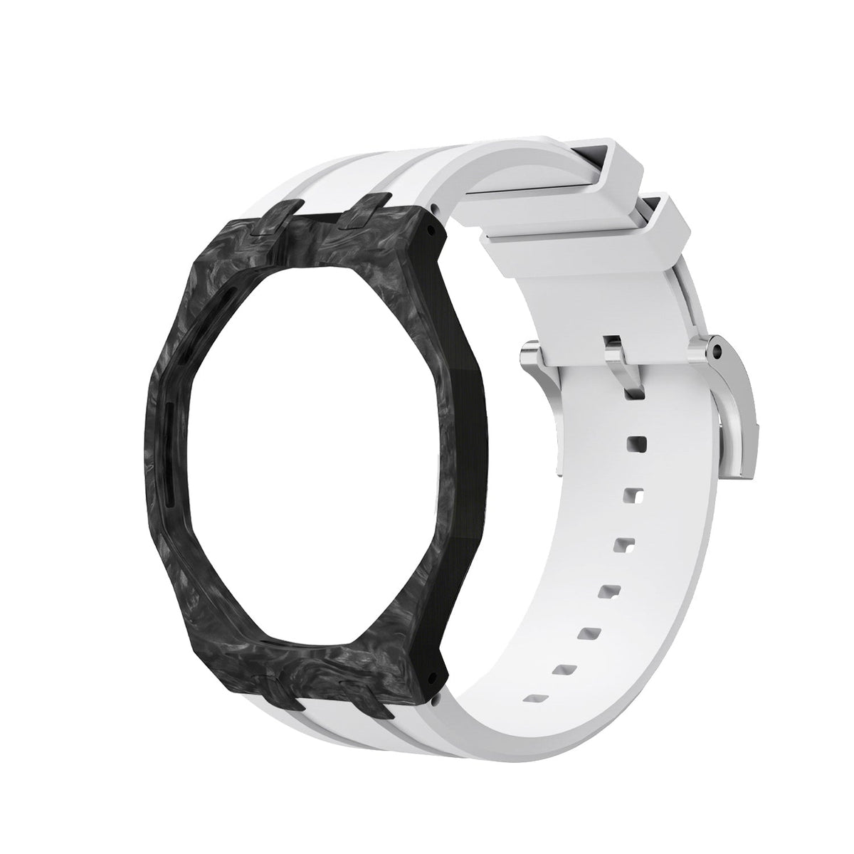 [AuraEcho]Royal Oak Pop Exclusive Carbon‑fiber Case & Silicone Strap(Only Strap)