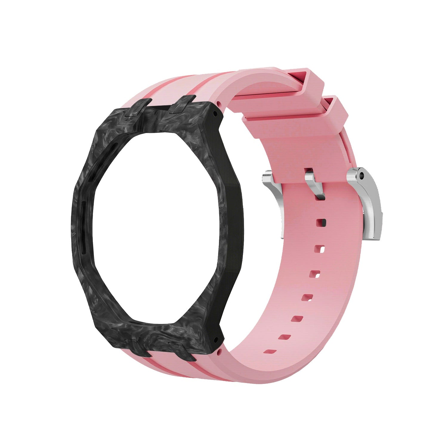 [AuraEcho]Royal Oak Pop Exclusive Carbon‑fiber Case & Silicone Strap(Only Strap)