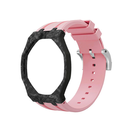 [AuraEcho]Royal Oak Pop Exclusive Carbon‑fiber Case & Silicone Strap(Only Strap)