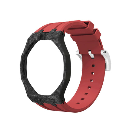 [AuraEcho]Royal Oak Pop Exclusive Carbon‑fiber Case & Silicone Strap(Only Strap)