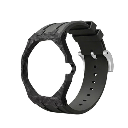 [AuraEcho]Royal Oak Pop Exclusive Carbon‑fiber Case & Silicone Strap(Only Strap)