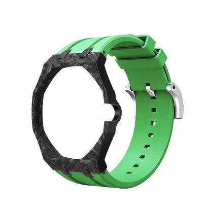 [AuraEcho]Royal Oak Pop Exclusive Carbon‑fiber Case & Silicone Strap(Only Strap)