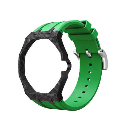 [AuraEcho]Royal Oak Pop Exclusive Carbon‑fiber Case & Silicone Strap(Only Strap)