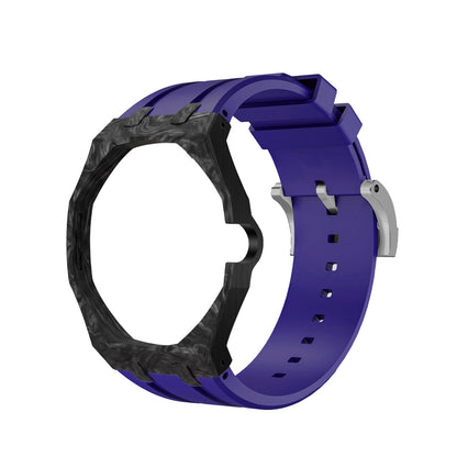 [AuraEcho]Royal Oak Pop Exclusive Carbon‑fiber Case & Silicone Strap(Only Strap)