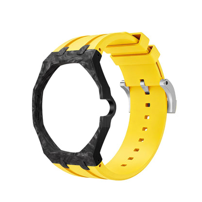 [AuraEcho]Royal Oak Pop Exclusive Carbon‑fiber Case & Silicone Strap(Only Strap)