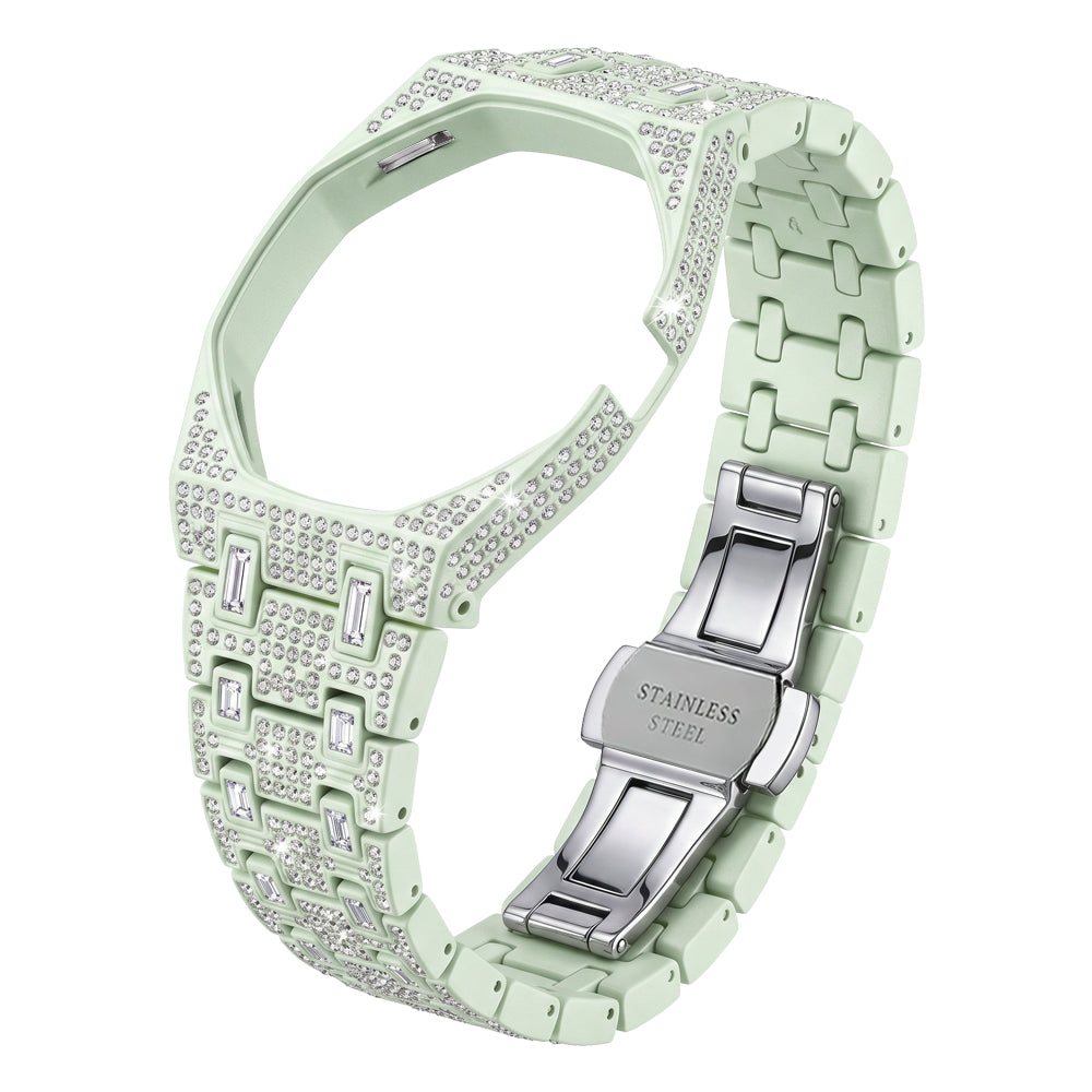 [AuraEcho]Royal Oak Pop Exclusive Bioceramic Case & Bioceramic Strap Full Diamond(Only Strap)