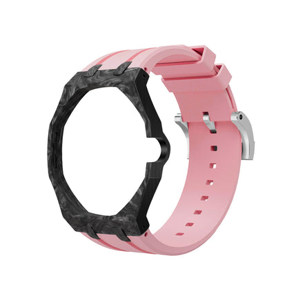 [AuraEcho]Royal Oak Pop Exclusive Carbon‑fiber Case & Silicone Strap(Only Strap)