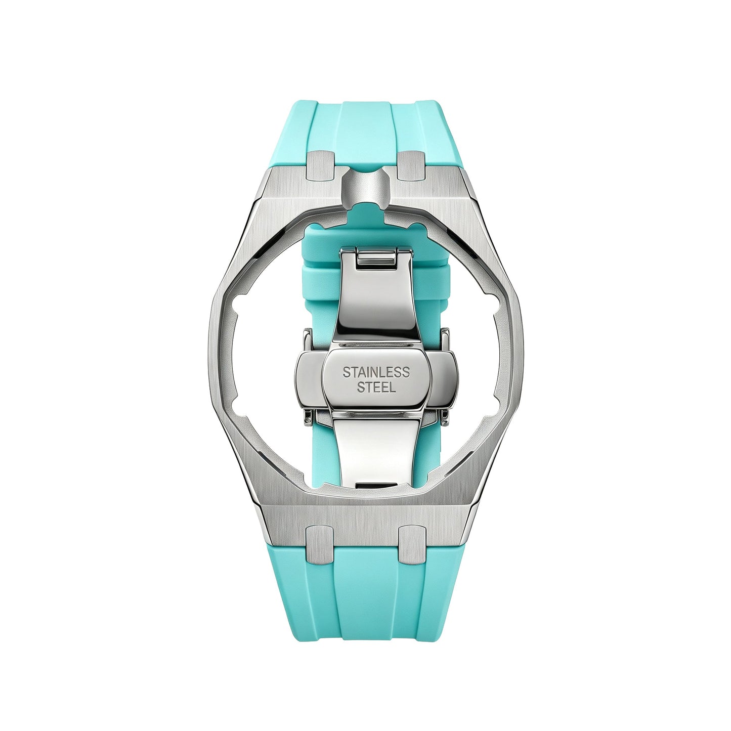 [AuraEcho]Royal Oak Pop Exclusive Steel Case & Silicone Strap With Cradle(Only Strap)