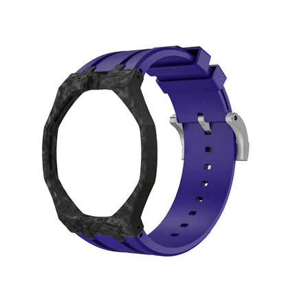 [AuraEcho]Royal Oak Pop Exclusive Carbon‑fiber Case & Silicone Strap(Only Strap)