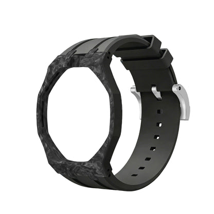 [AuraEcho]Royal Oak Pop Exclusive Carbon‑fiber Case & Silicone Strap(Only Strap)