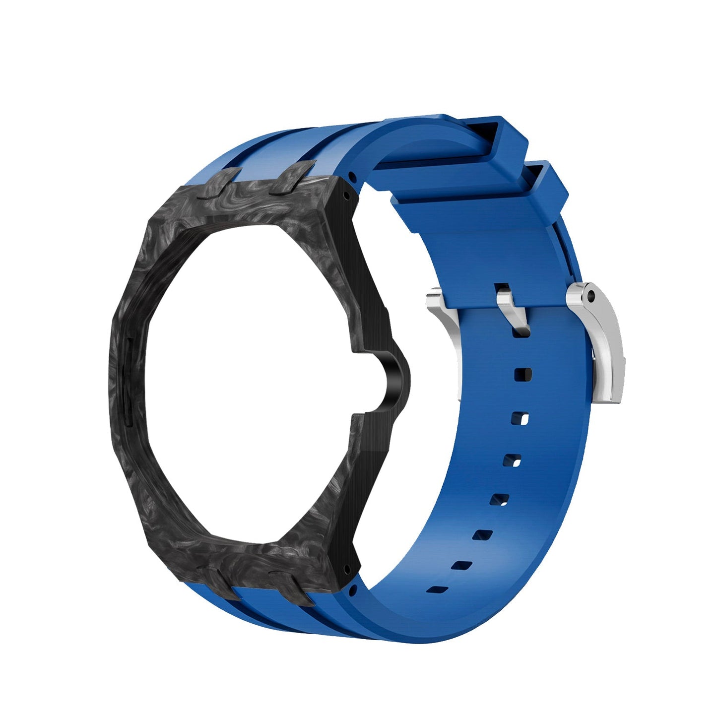 [AuraEcho]Royal Oak Pop Exclusive Carbon‑fiber Case & Silicone Strap(Only Strap)