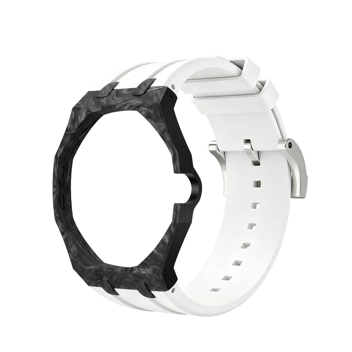 [AuraEcho]Royal Oak Pop Exclusive Carbon‑fiber Case & Silicone Strap(Only Strap)