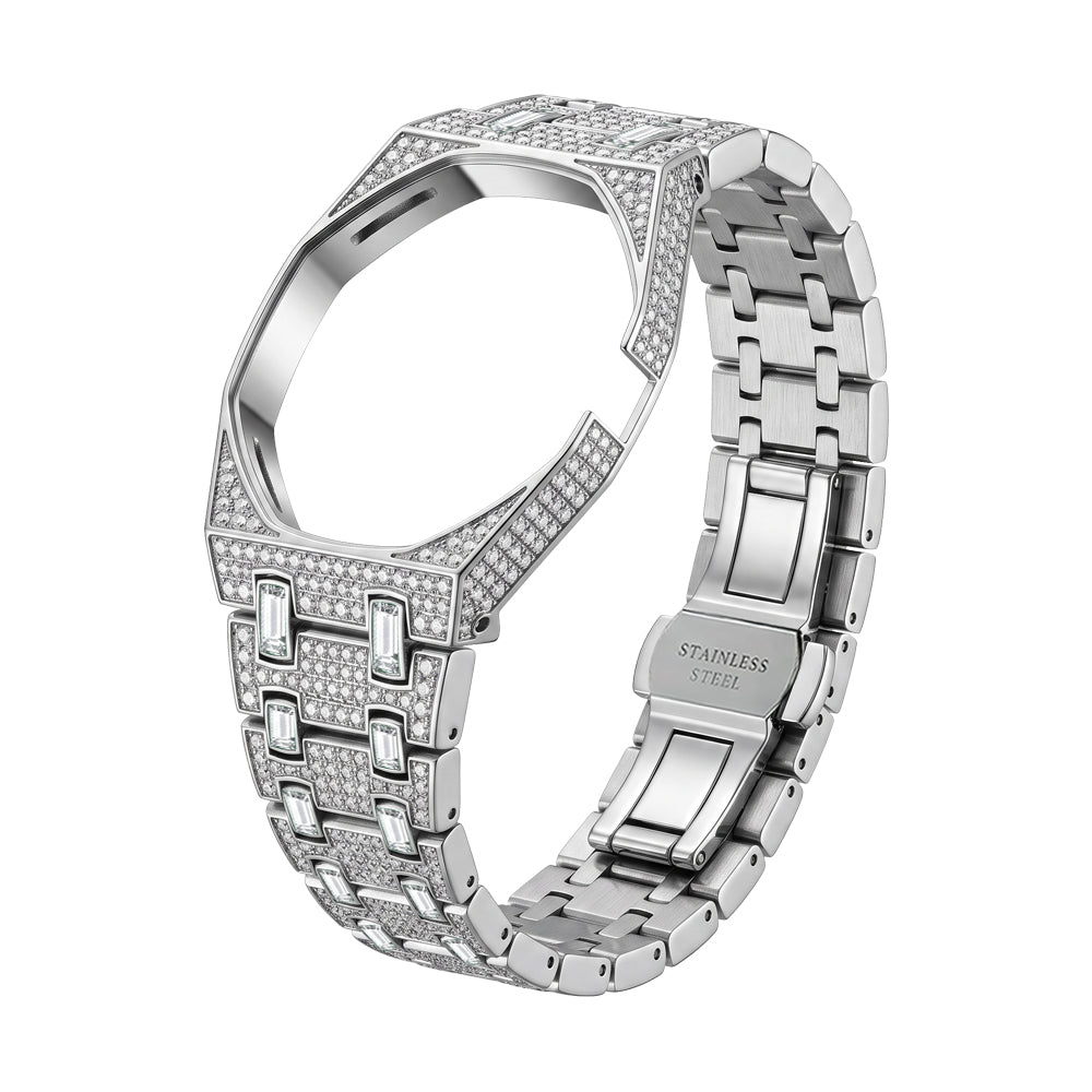 [AuraEcho]Royal Oak Pop Exclusive Bioceramic Case & Bioceramic Strap Full Diamond(Only Strap)