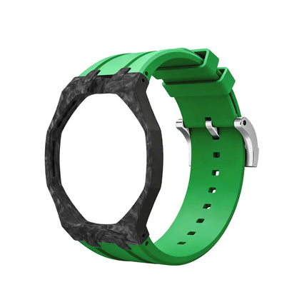 [AuraEcho]Royal Oak Pop Exclusive Carbon‑fiber Case & Silicone Strap(Only Strap)