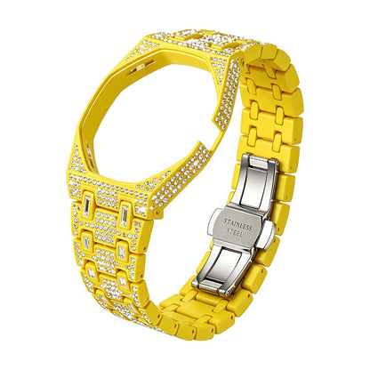 [AuraEcho]Royal Oak Pop Exclusive Bioceramic Case & Bioceramic Strap Full Diamond(Only Strap)
