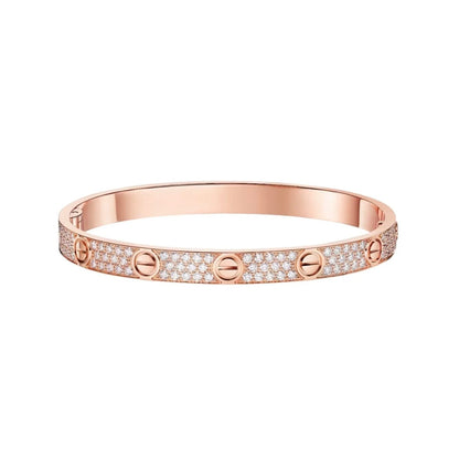 [AuraEcho] LOVE BRACELET 6.1MM DIAMOND-PAVED