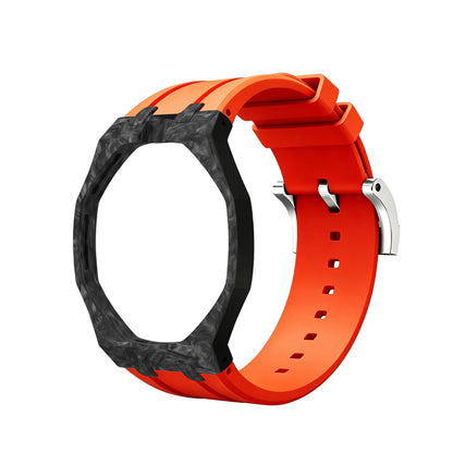 [AuraEcho]Royal Oak Pop Exclusive Carbon‑fiber Case & Silicone Strap(Only Strap)