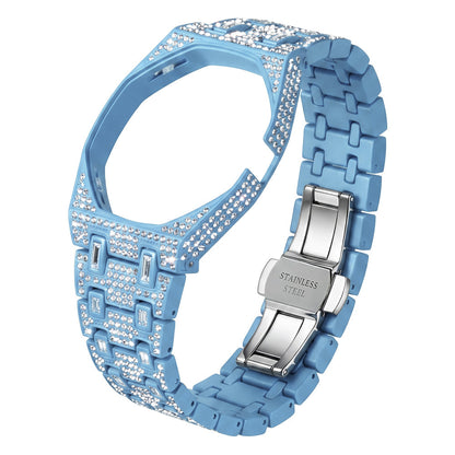 [AuraEcho]Royal Oak Pop Exclusive Bioceramic Case & Bioceramic Strap Full Diamond(Only Strap)