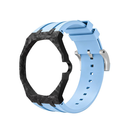 [AuraEcho]Royal Oak Pop Exclusive Carbon‑fiber Case & Silicone Strap(Only Strap)