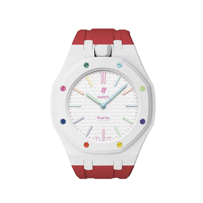 [AuraEcho]Royal Oak Pop Exclusive Bioceramic Case & Silicone Strap Mix Color(Only Strap)