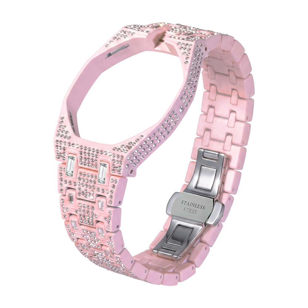 [AuraEcho]Royal Oak Pop Exclusive Bioceramic Case & Bioceramic Strap Full Diamond(Only Strap)