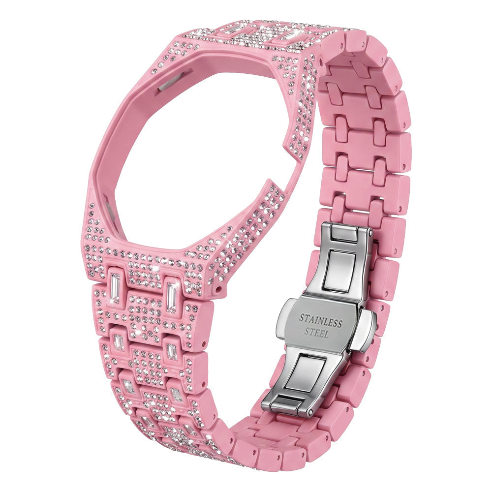 [AuraEcho]Royal Oak Pop Exclusive Bioceramic Case & Bioceramic Strap Full Diamond(Only Strap)