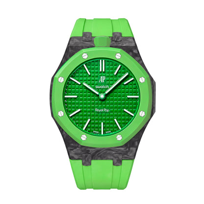 [AuraEcho]Royal Oak Pop Exclusive Carbon‑fiber Case & Silicone Strap(Only Strap)