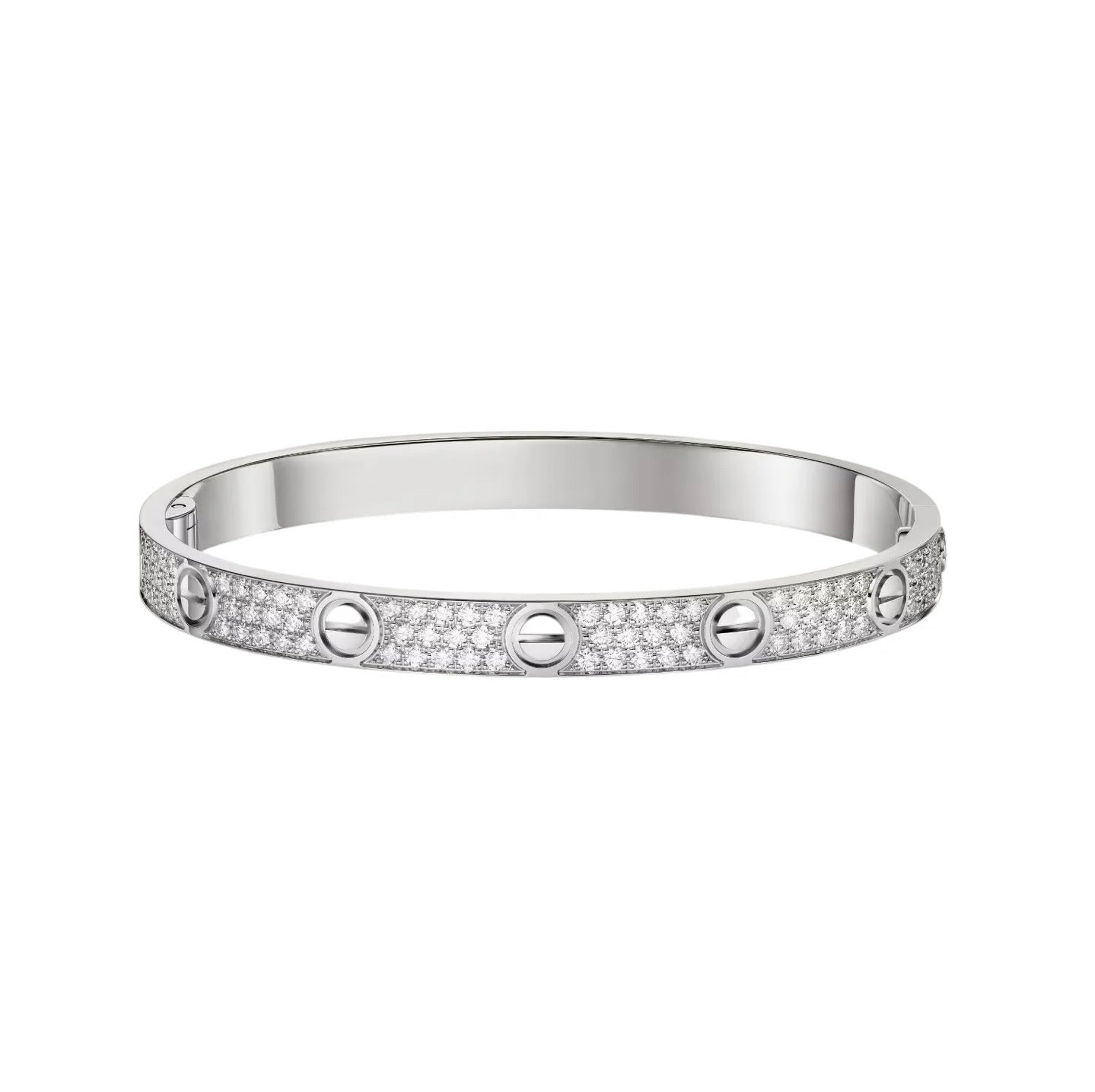[AuraEcho] LOVE BRACELET 6.1MM DIAMOND-PAVED
