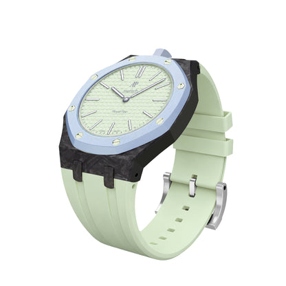 [AuraEcho]Royal Oak Pop Exclusive Carbon‑fiber Case & Silicone Strap(Only Strap)