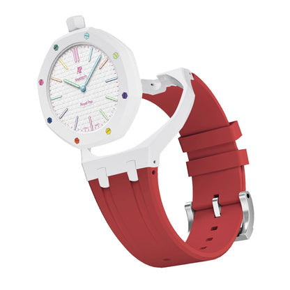 [AuraEcho]Royal Oak Pop Exclusive Bioceramic Case & Silicone Strap Mix Color(Only Strap)