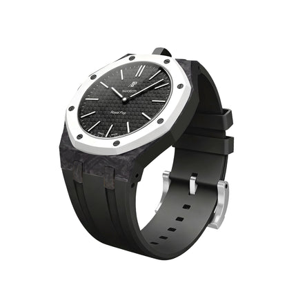 [AuraEcho]Royal Oak Pop Exclusive Carbon‑fiber Case & Silicone Strap(Only Strap)