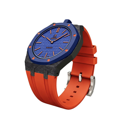 [AuraEcho]Royal Oak Pop Exclusive Carbon‑fiber Case & Silicone Strap(Only Strap)