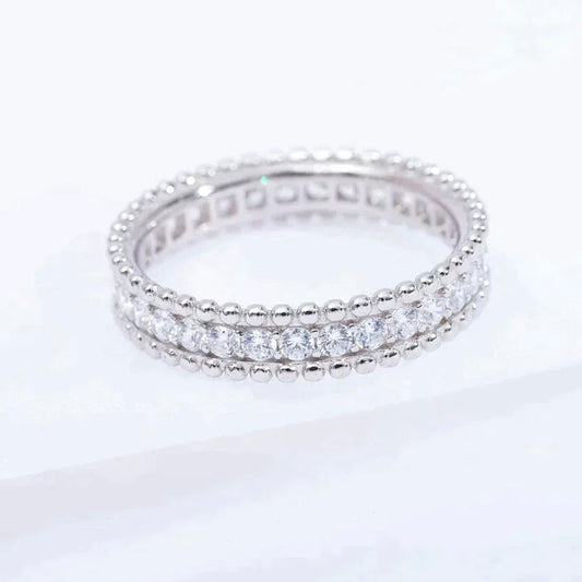 [AuraEcho]PERLEE DIAMOND SILVER RING