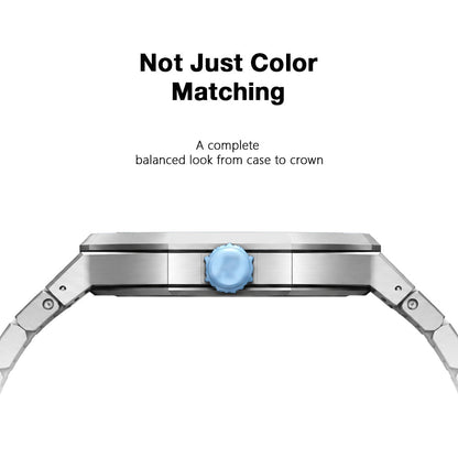[AuraEcho]Royal Oak Pop Exclusive Steel Case & Strap Full‑wrap Embedded Watch Band (AP6013A)(Only Strap)