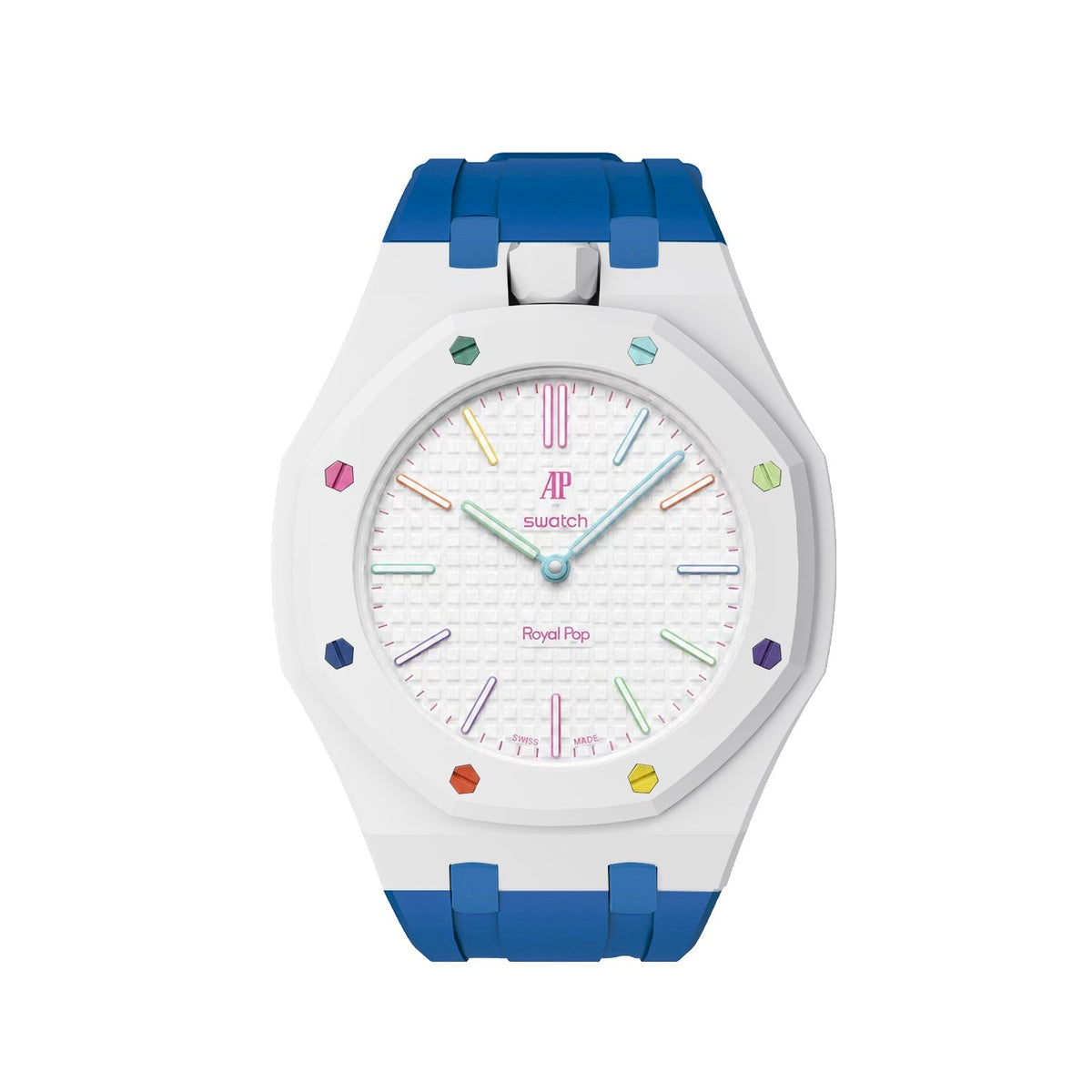 [AuraEcho]Royal Oak Pop Exclusive Bioceramic Case & Silicone Strap Mix Color(Only Strap)