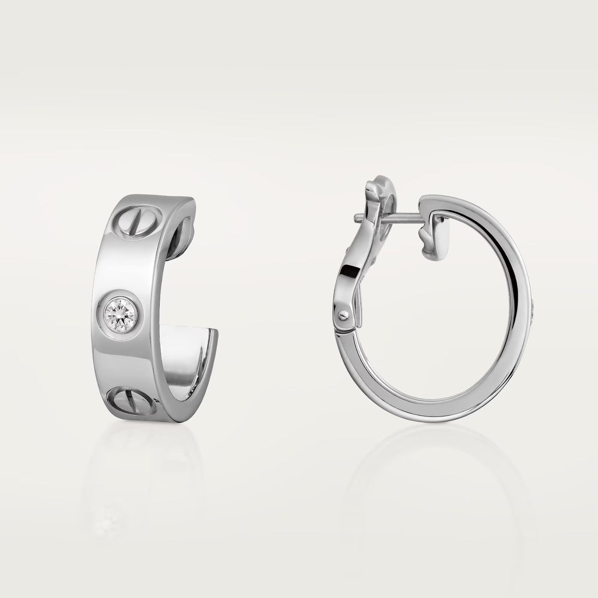 [AuraEcho]LOVE EARRINGS 5.7MM 2 DIAMONDS