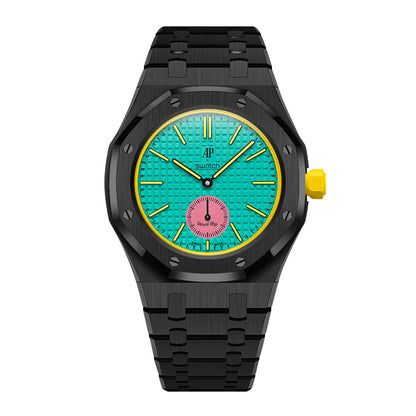 [AuraEcho]Royal Oak Pop Exclusive Steel Case & Strap Full‑wrap Embedded Watch Band (AP6013A)(Only Strap)
