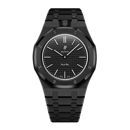 [AuraEcho]Royal Oak Pop Exclusive Steel Case & Strap Full‑wrap Embedded Watch Band (AP6013A)(Only Strap)