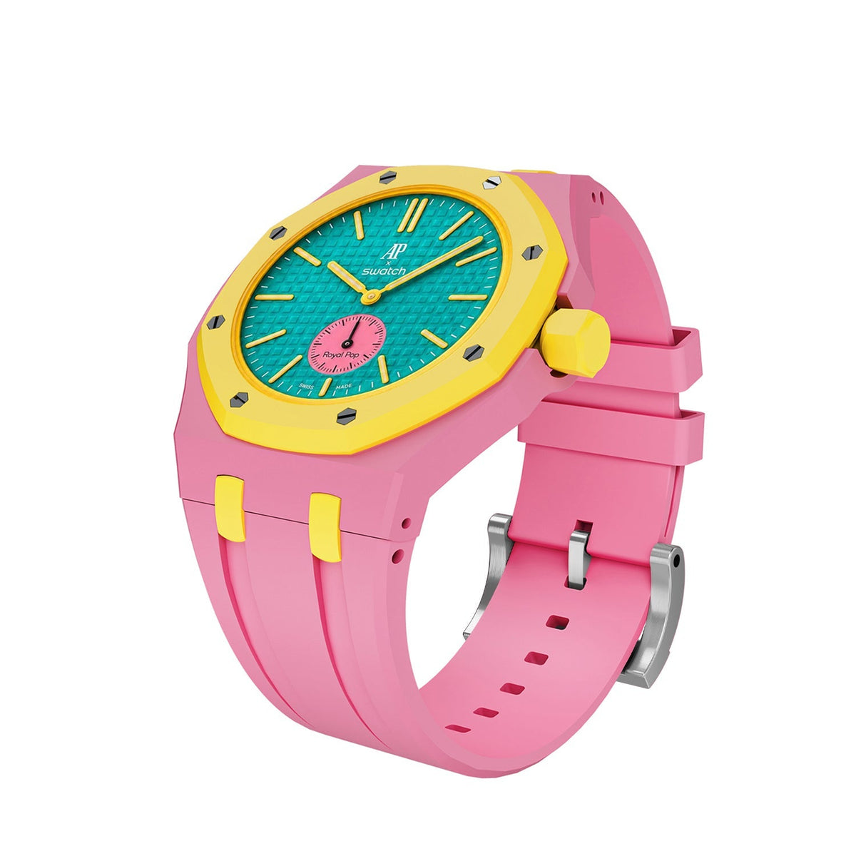 [AuraEcho]Royal Oak Pop Exclusive Bioceramic Case & Silicone Strap Mix Color(Only Strap)