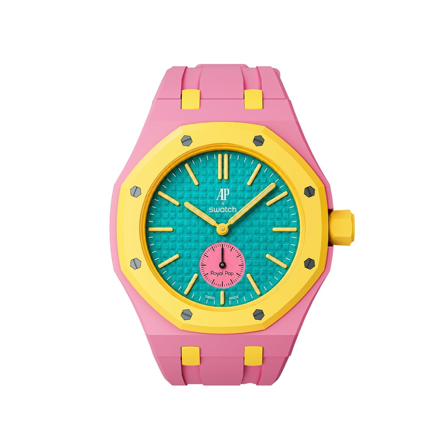 [AuraEcho]Royal Oak Pop Exclusive Bioceramic Case & Silicone Strap Mix Color(Only Strap)