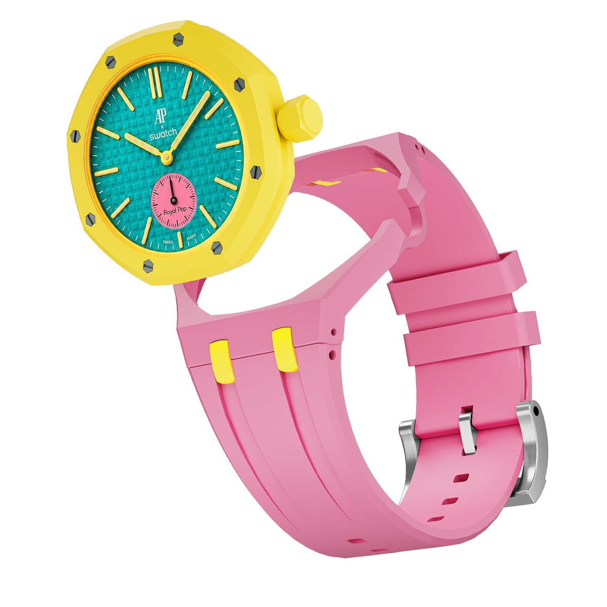 [AuraEcho]Royal Oak Pop Exclusive Bioceramic Case & Silicone Strap Mix Color(Only Strap)