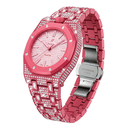 [AuraEcho]Royal Oak Pop Exclusive Bioceramic Case & Bioceramic Strap Full Diamond(Only Strap)