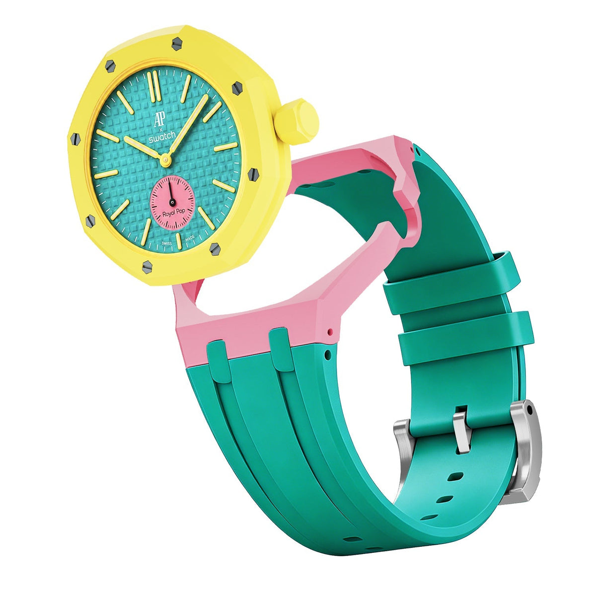 [AuraEcho]Royal Oak Pop Exclusive Bioceramic Case & Silicone Strap Mix Color(Only Strap)