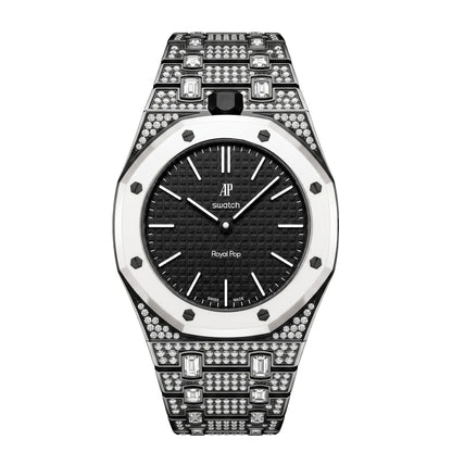 [AuraEcho]Royal Oak Pop Exclusive Bioceramic Case & Bioceramic Strap Full Diamond(Only Strap)