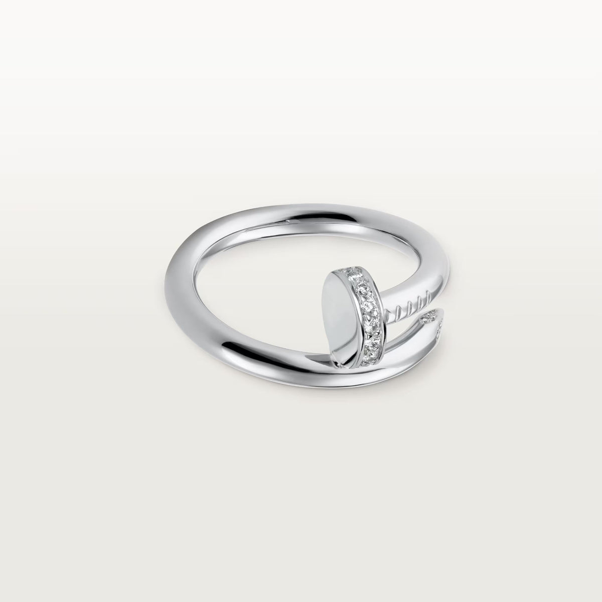 [AuraEcho]JUSTE RING 2.6MM HALF DIAMOND