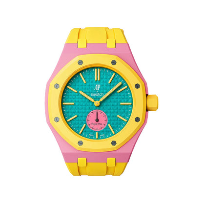 [AuraEcho]Royal Oak Pop Exclusive Bioceramic Case & Silicone Strap Mix Color(Only Strap)