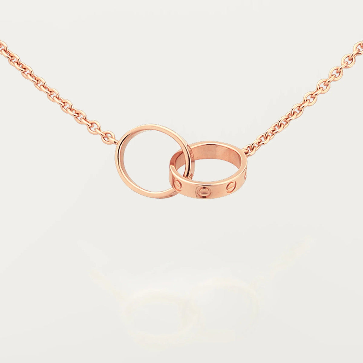 [AuraEcho]LOVE DOUBLE RING NECKLACE
