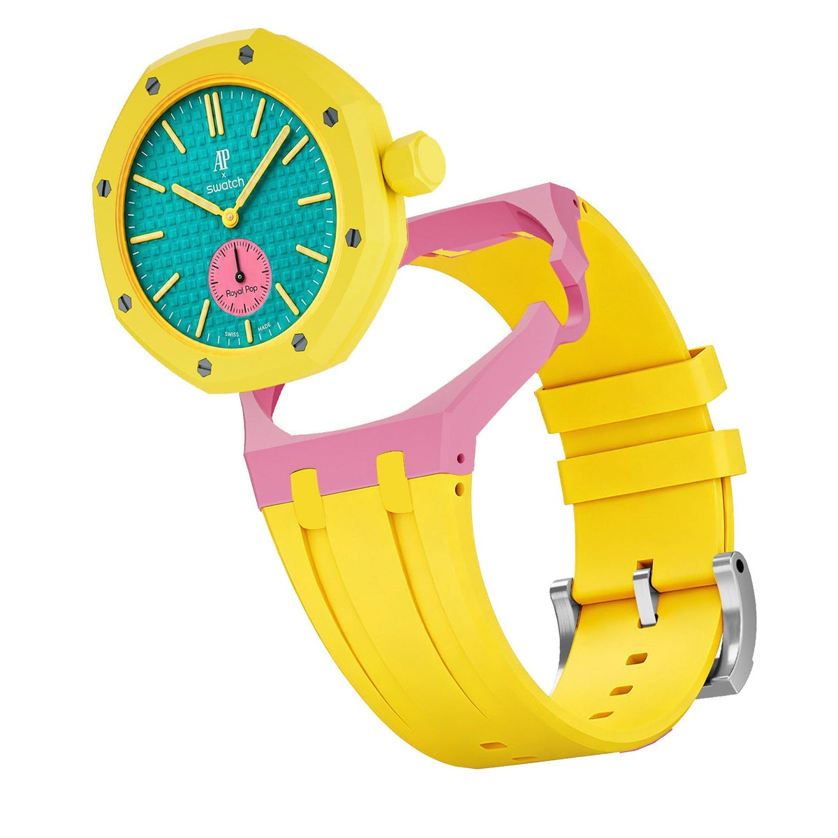 [AuraEcho]Royal Oak Pop Exclusive Bioceramic Case & Silicone Strap Mix Color(Only Strap)