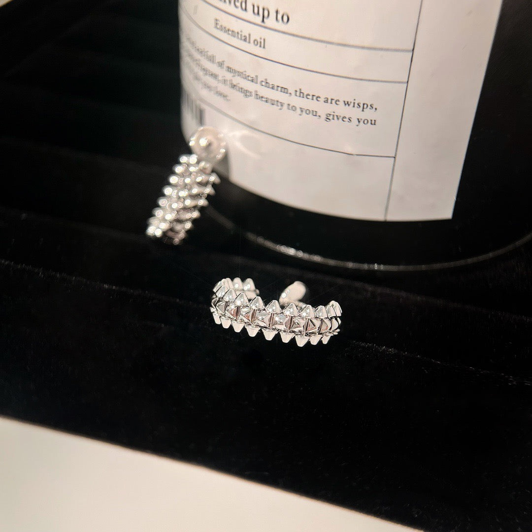 [AuraEcho]CLASH SMALL HOOP EARRINGS