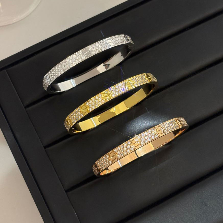 [AuraEcho] LOVE BRACELET 6.1MM DIAMOND-PAVED